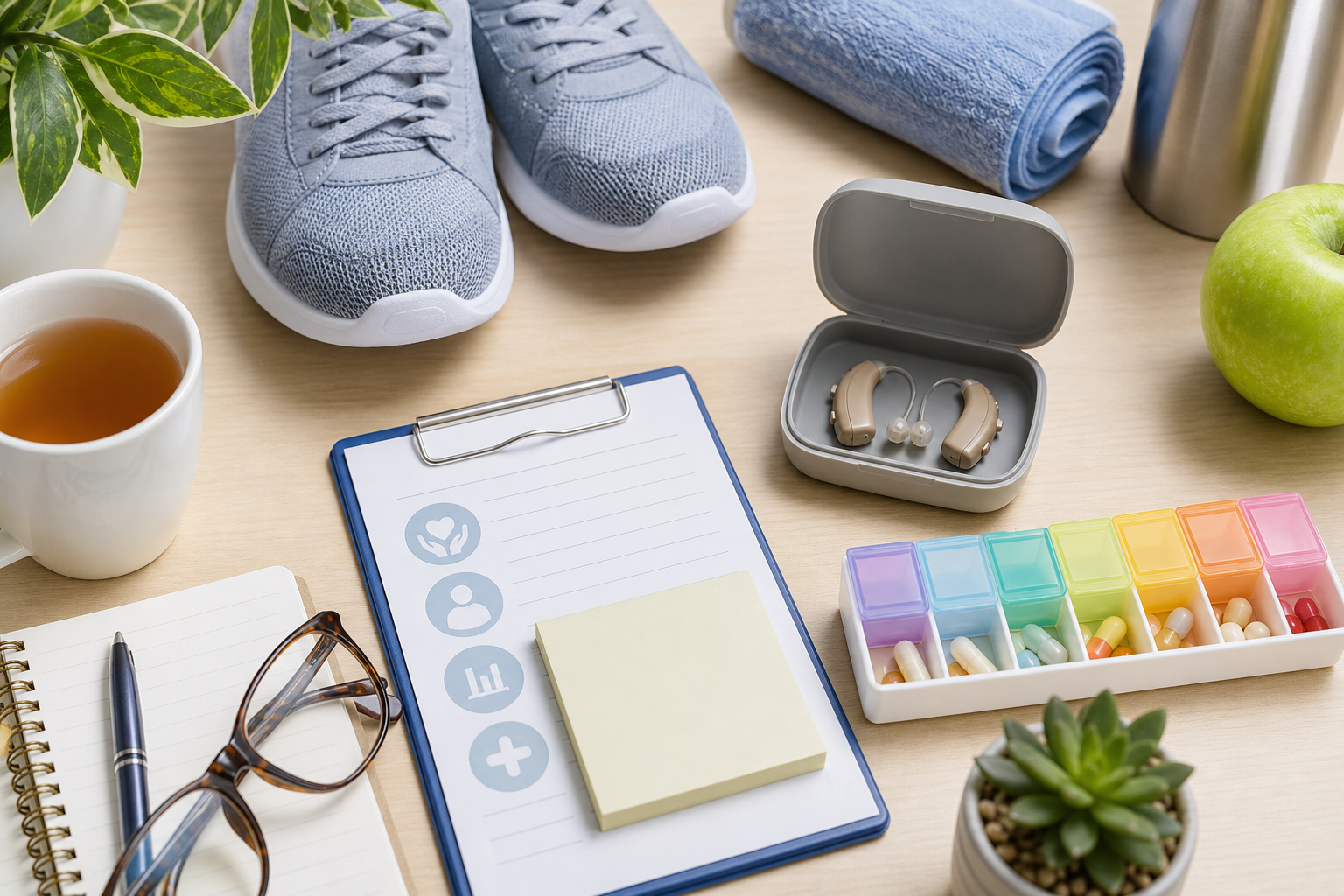 Wellness products and notes for careful trial review