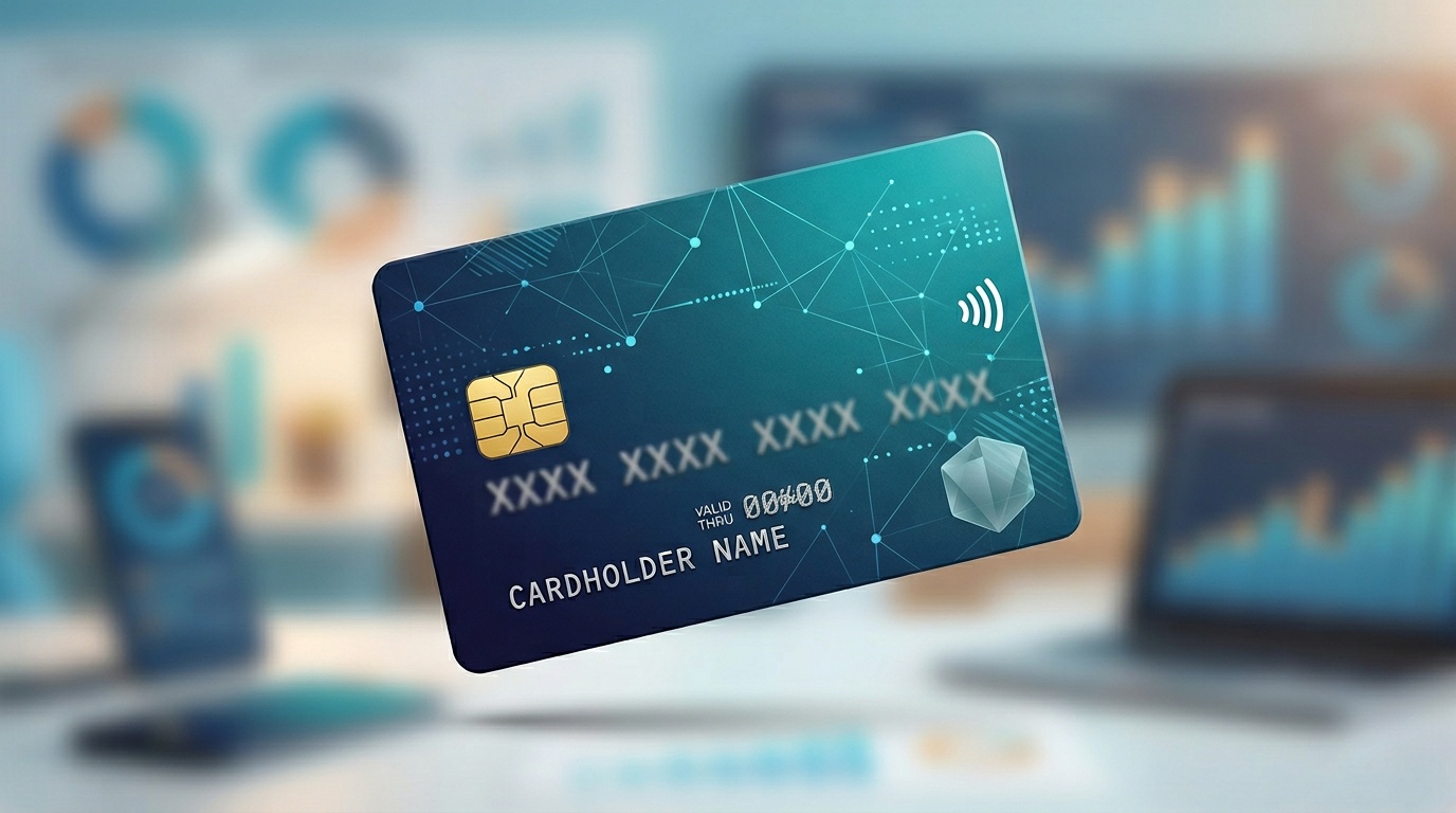 Generic teal credit card artwork